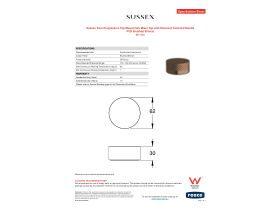 Specification Sheet - Sussex Pure Progressive Top Mount Hob Mixer Tap with Diamond Textured Handle PVD Brushed Bronze