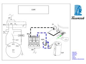 Wiring Diagram - Tecumseh Single Phase Compressor CSIR