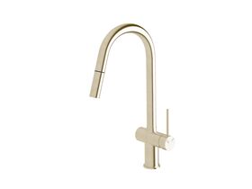 Sussex Scala Pullout Sink Mixer Tap LUX PVD Brushed Platinum Gold (4 Star)