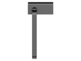 Supporting Image - Mizu Soothe Towel Ring Brushed Gunmetal - Side