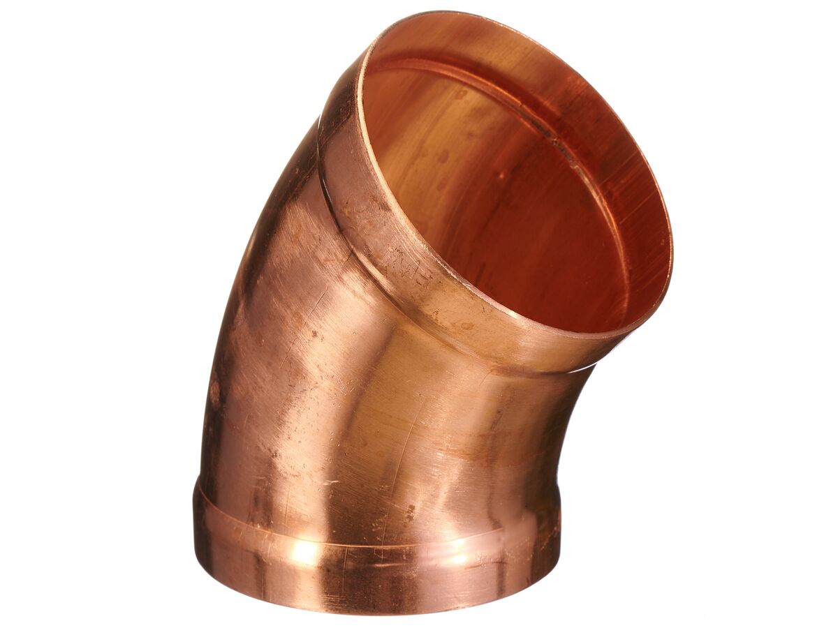 Ardent Copper Bend High Pressure 125mm x 45 Degree x 1 Degree Radius