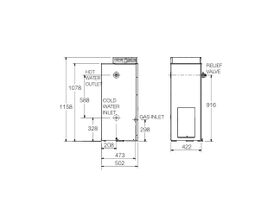 Rheem 4 Star 90L Natural Gas Hot Water System