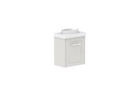 Supporting Image - Kado Lux Petite Vanity Unit Wall Hung 400mm Centre Bowl 50mm Top (Basin Included)