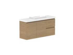 Supporting Image - Posh Domaine 1200mm Ensuite Wall Hung Vanity Unit Single Bowl 50mm Top