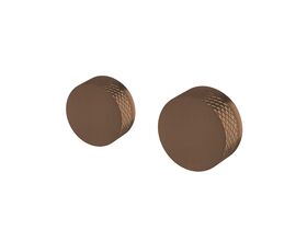 Sussex Pure Progressive Mixer Tap Diverter System Right Hand with Diamond Textured Handle Right Hand PVD Brushed Bronze