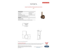 Specification Sheet - Sussex Oria Wall Mixer PVD Brushed Bronze Lead Free