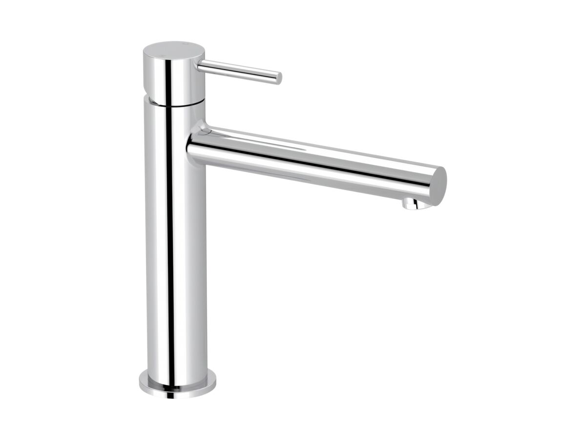 Mizu Drift Mid Basin Mixer Straight Spout Chrome (6 Star)