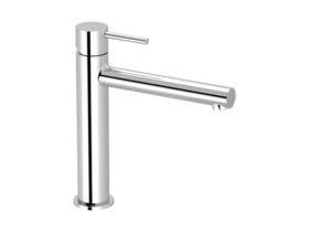 Mizu Drift Mid Basin Mixer Straight Spout Chrome (6 Star)