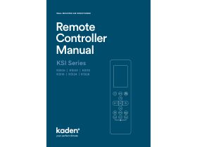 Owner's Manual - Kaden KSI Series Remote Controller