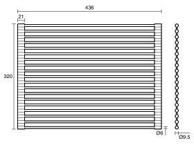 Technical Drawing - Memo Harper Roller Mat Stainless Steel