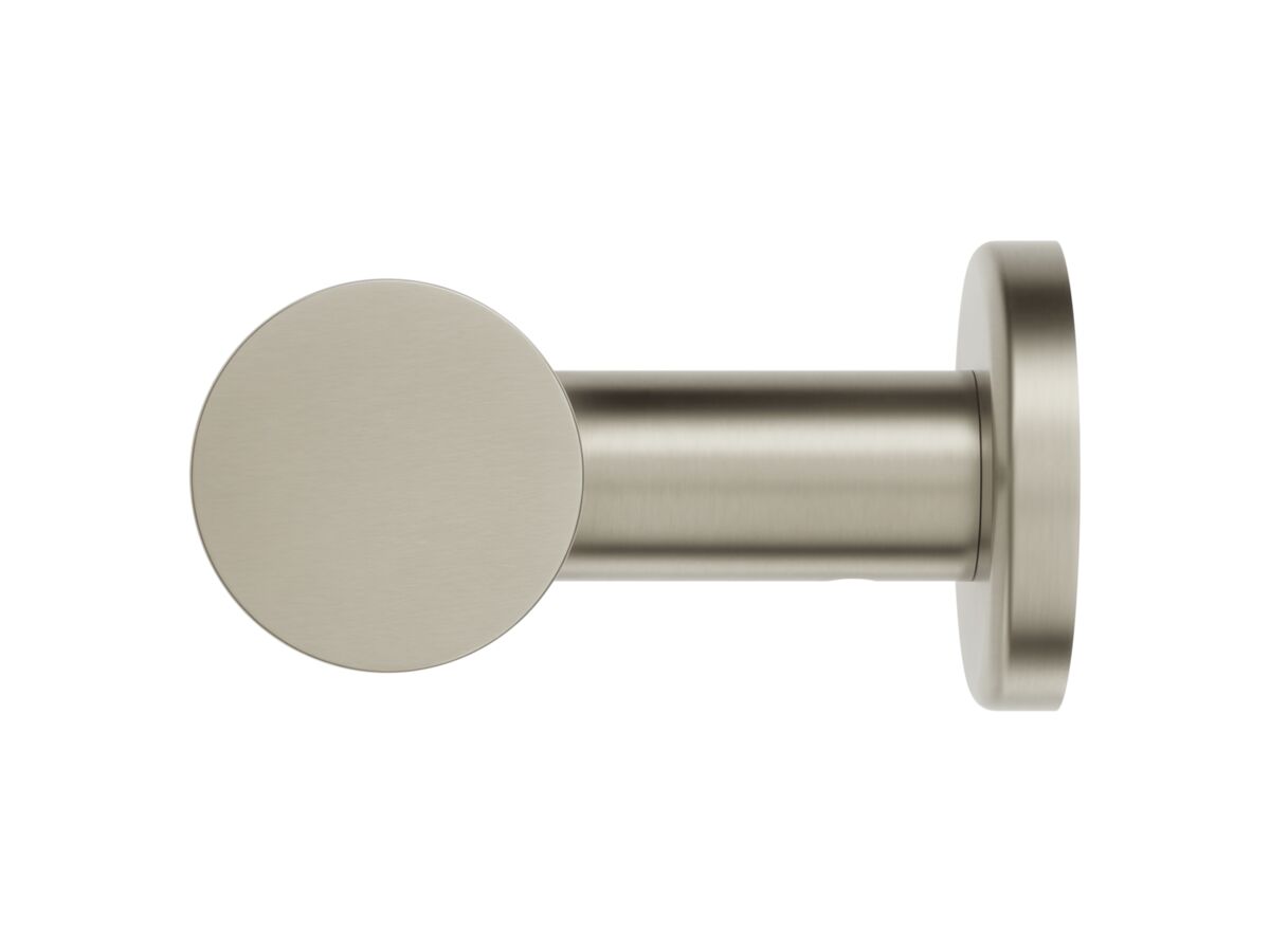 Supporting Image - Mizu Drift Straight Toilet Roll Holder Brushed Nickel - Side
