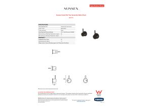 Specification Sheet - Sussex Scala Wall Top Assembly Matte Black