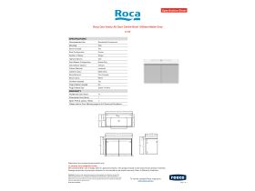 Specification Sheet - Roca Ona Vanity All Door Centre Bowl 1000mm Matte Grey