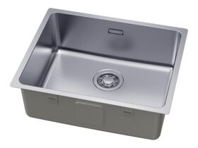 Supporting Image 2 - Memo Oscar Inset/Undermount Extended Single Bowl Sink 500mm Overflow No Taphole