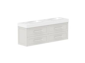 Supporting Image - Kado Lux Ensuite All Drawer Twin 1500mm Wall Hung Double Basin 90mm Top
