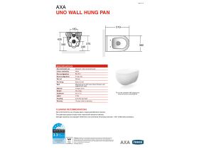 Technical Guide - AXA Uno Wall Pan Soft Close Quick Release Seat MKII White (4 Star)