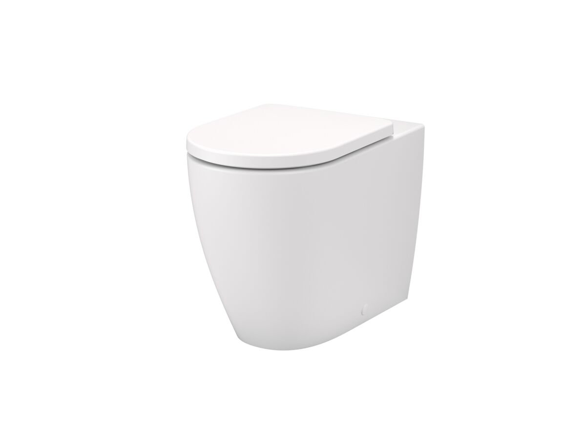 Hero - Caroma Forma II Cleanflush Back to Wall Overheight Toilet Suite with Soft Close Quick Release Seat Matte White (4 Star)