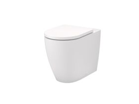 Hero - Caroma Forma II Cleanflush Back to Wall Overheight Toilet Suite with Soft Close Quick Release Seat Matte White (4 Star)