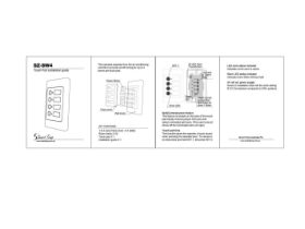 Installation Manual - Smart Temp SZ-SW4 4 Zone Touch Pad