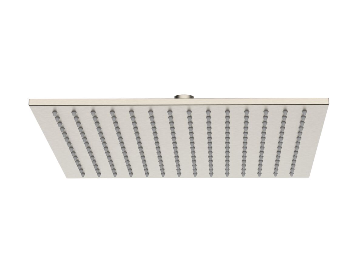 Hero - Mizu Bloc Overhead Shower Brass 300mm Brushed Nickel (3 Star)