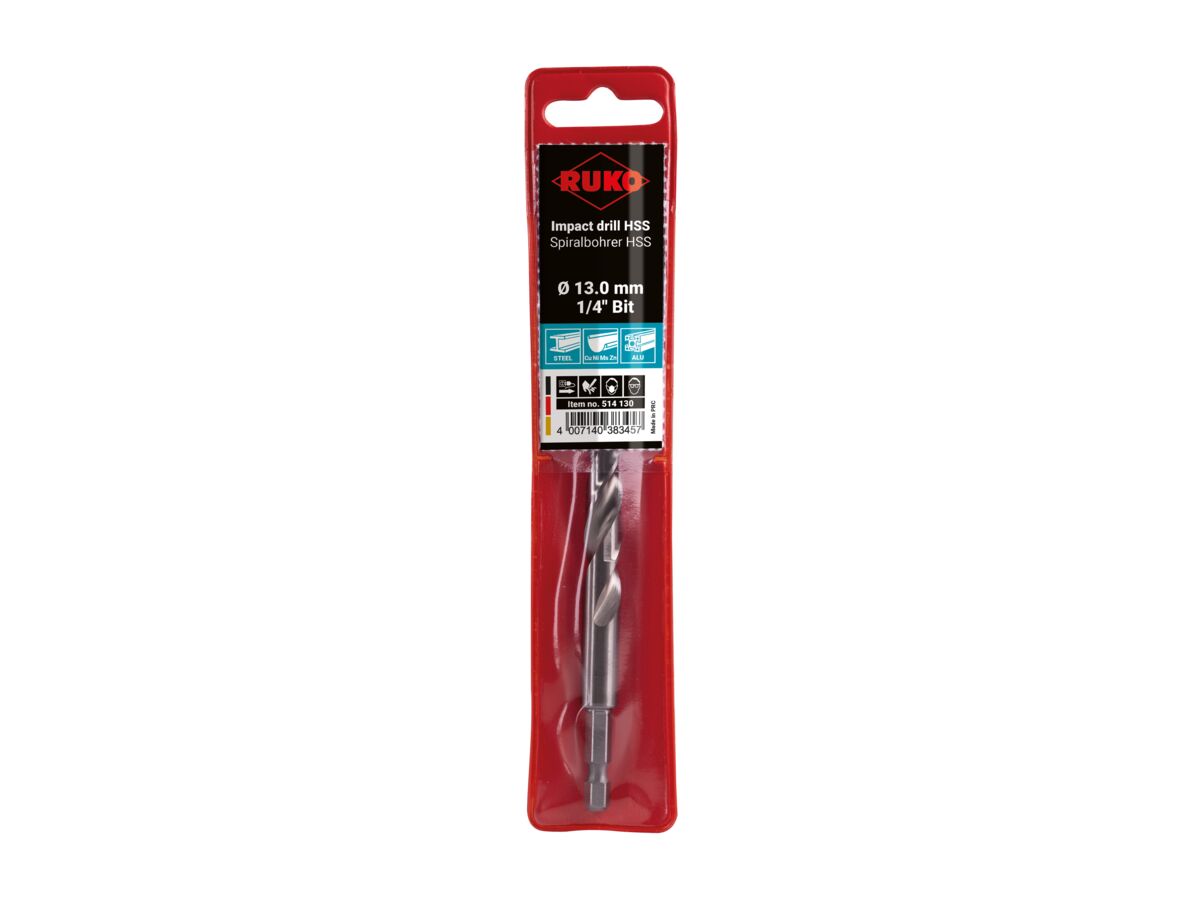 Ruko Impact Drill Bit - 13.0mm
