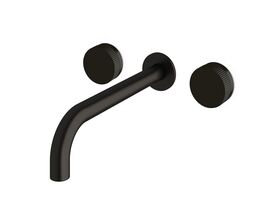Sussex Pure Bath Set 250mm with Linear Textured Handles PVD Matte Black