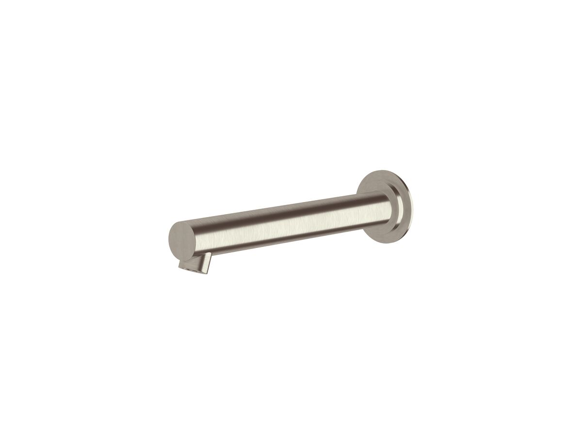 Sussex Scala Wall Basin Outlet Straight 200mm PVD Brushed Nickel