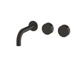 Hero - Sussex Pure Elemental Wall Bath Hostess System 160mm PVD Matte Black