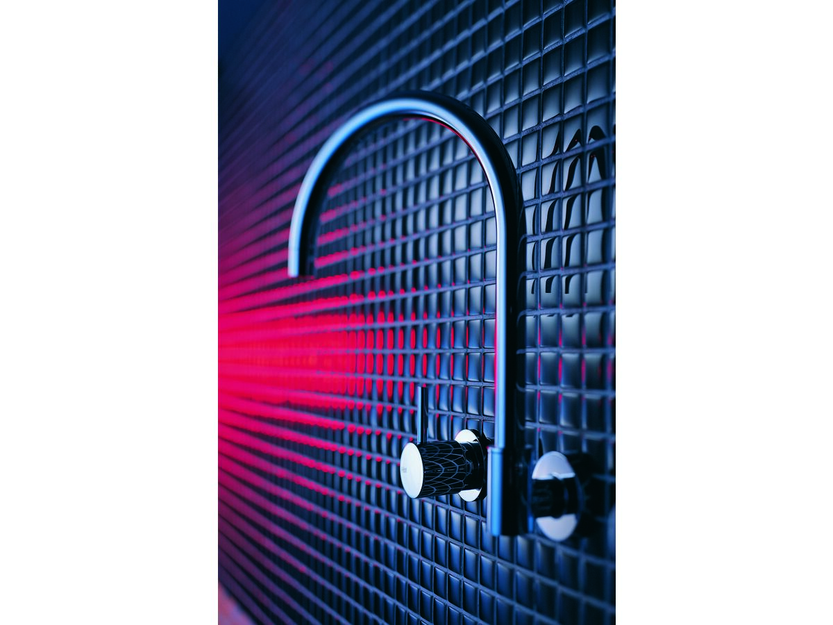 Sussex Scala Wall Sink Set Curved Chrome (3 Star)