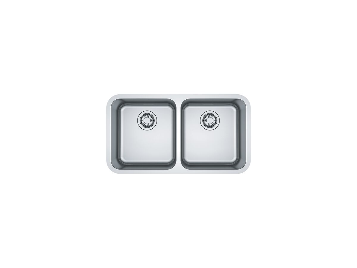 Franke Bell BCX220-38/38 Double Bowl Sink Inset/Undermount Stainless Steel