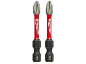 Milwaukee SHOCKWAVE Power Bit Phillips # 2 50mm (2") 2PK