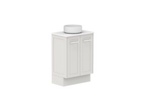Supporting Image - Kado Lux Ensuite All Door 600mm Floor Mount Centre Basin 20mm Top