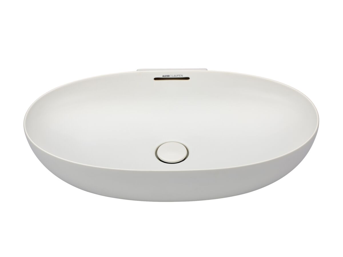 Supporting Image - LAUFEN Alessi Counter Basin 700mm Matte White - Front 3 Qtr