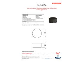 Specification Sheet - Sussex Pure Progressive Top Mount Hob Mixer with Linear Textured Handles PVD Matte Black Lead Free