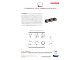 Specification Sheet - Faucet Strommen Vara Disc Wall Top Assembly with Diverter Kit Armada Bronze Lead Free