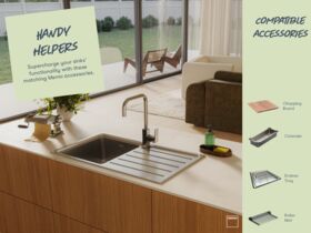 Memo Oscar Compact, Double, Multi-Bowl and Sinks with Drainers - Compatible Accessories