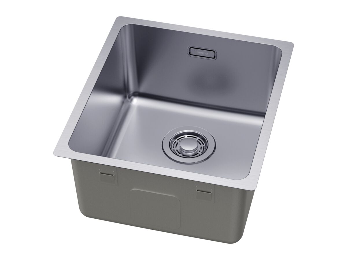 Supporting Image 2 - Memo Oscar Inset/Undermount Compact Single Bowl Sink 350mm Overflow No Taphole