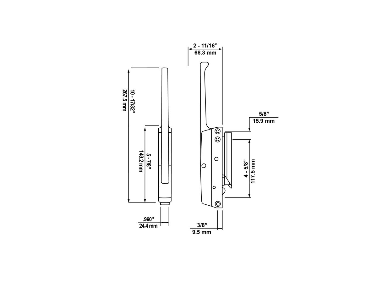 Kason Latch with Strike K17206