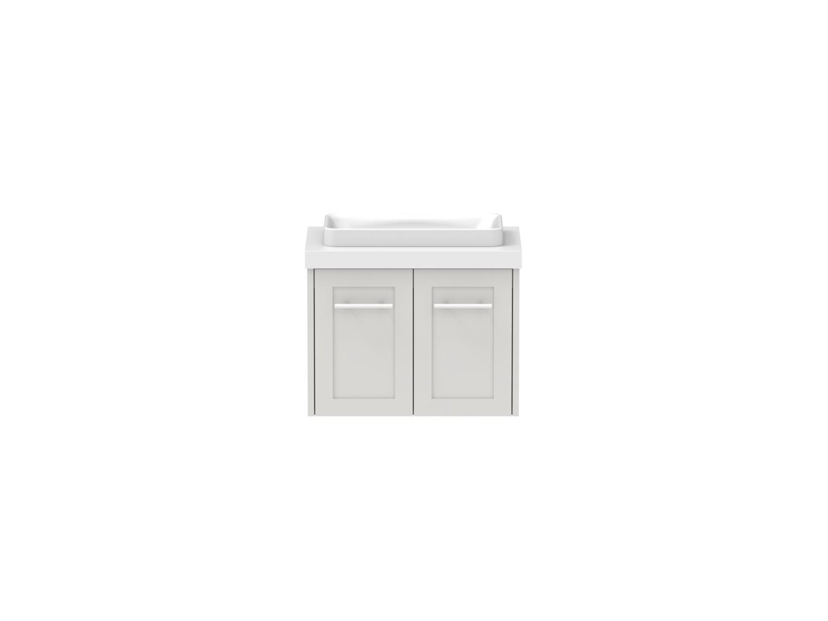Hero - Kado Lux Ensuite All Door 600mm Wall Hung Centre Basin 50mm Top