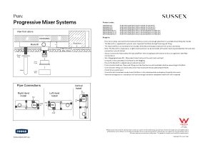 Installation Instructions - Sussex Pure Progressive Wall Mixer Tap Systems