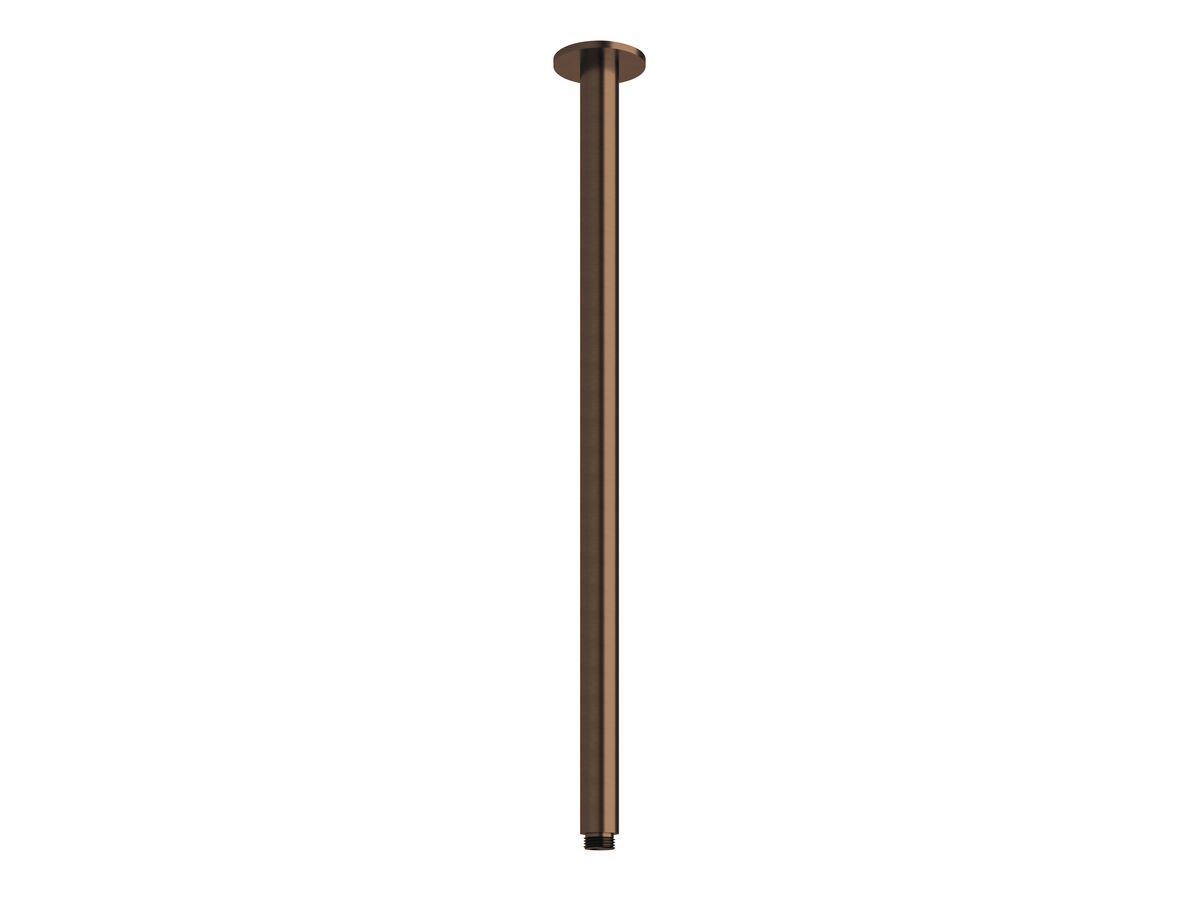 Sussex Pure Vertical Shower Arm 500mm PVD Brushed Bronze