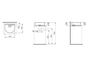 LAUFEN Sonar Above Counter Basin 410mm x 365mm White