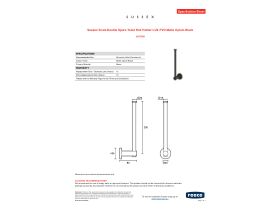 Specification Sheet - Sussex Scala Double Spare Toilet Roll Holder LUX PVD Matte Opium Black