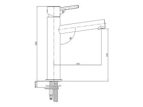 Mizu Drift MK2 Medium Height Basin Mixer (5 Star)