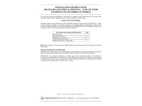Installation Instructions - Recess Box To Suit Rheem 27