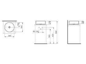 LAUFEN Living Counter Basin 380mm White