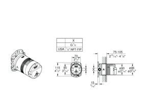 GROHE Rainshower SmartActive Inwall Body
