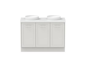 Hero - Kado Lux All Door 1200mm Double Bowl Floor Mount 50mm Top
