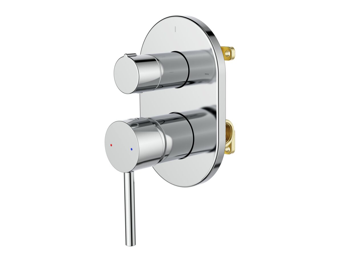 Hero - Posh Bristol Pin Shower Mixer with Diverter Chrome Lead Free