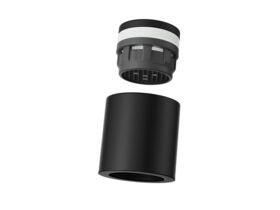 Supporting Image - Posh Bristol Pin Gooseneck Sink Mixer Tap Matte Black (4 Star) Lead Free - Aerator